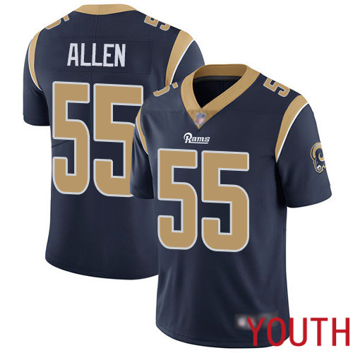 Los Angeles Rams Limited Navy Blue Youth Brian Allen Home Jersey NFL Football #55 Vapor Untouchable